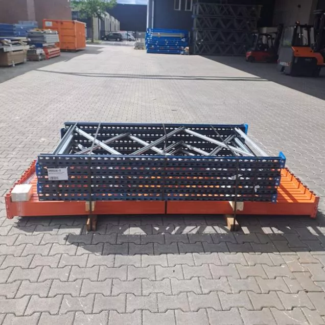 Sonderposten gebrauchte Mecalux Palettenregal 2000x11200x1100 mm (hxbxt) 2 Ebenen