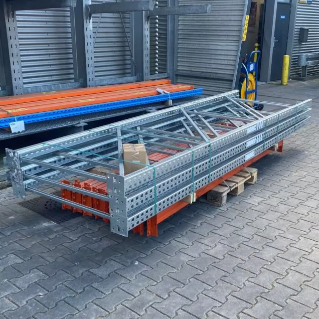 Sonderposten gebrauchte Meta Palettenregal 3800x11225x1100mm (hxbxt) 2 Ebenen