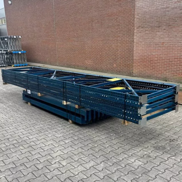 Sonderposten gebrauchtes Polypal Palettenregal 5500x11225x1100 mm (hxbxt) 5 Ebenen
