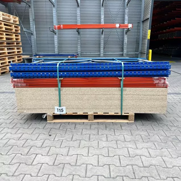 Sonderposten teils gebrauchtes AR Weitspannregal 2000x8300x1000mm (hxbxt) 4 Ebenen