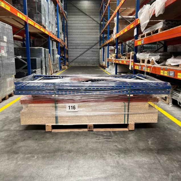 Sonderposten teils gebrauchtes AR Weitspannregal 2000x5518x1000mm (hxbxt) 4 Ebenen