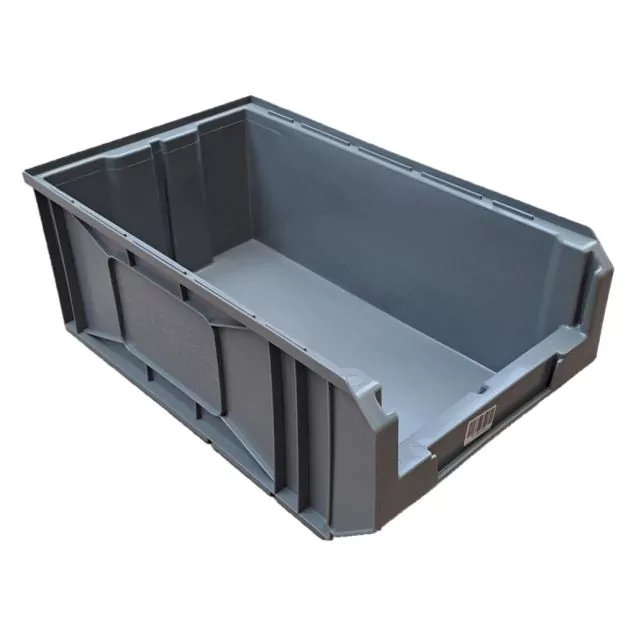 Gebrauchter Lagerbehälter, Stapelbehälter 480x296x185 mm (lxbxh) grau