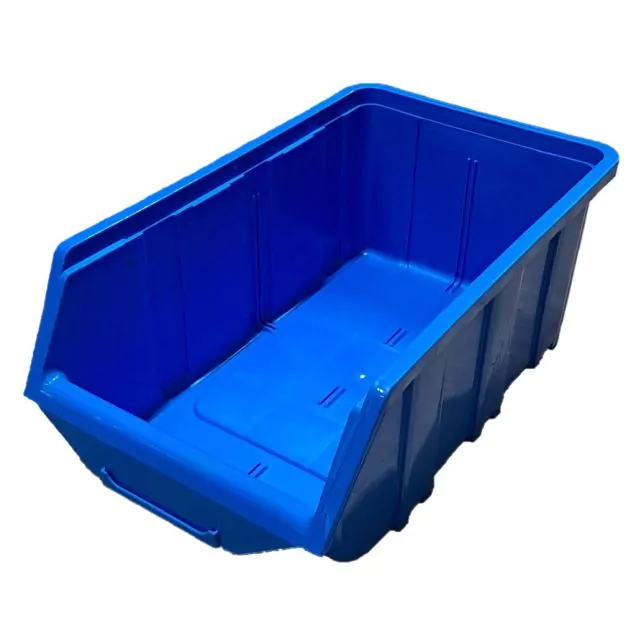 Gebrauchte Lagerbehälter, Stapelbox 368x219x148 mm (lxbxh) blau