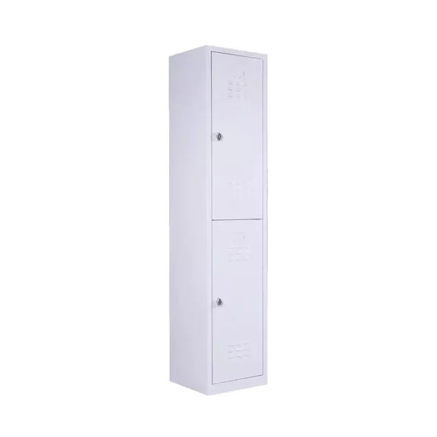 2-türiger Spindschrank 1900x410x500 mm (hxbxt) grau