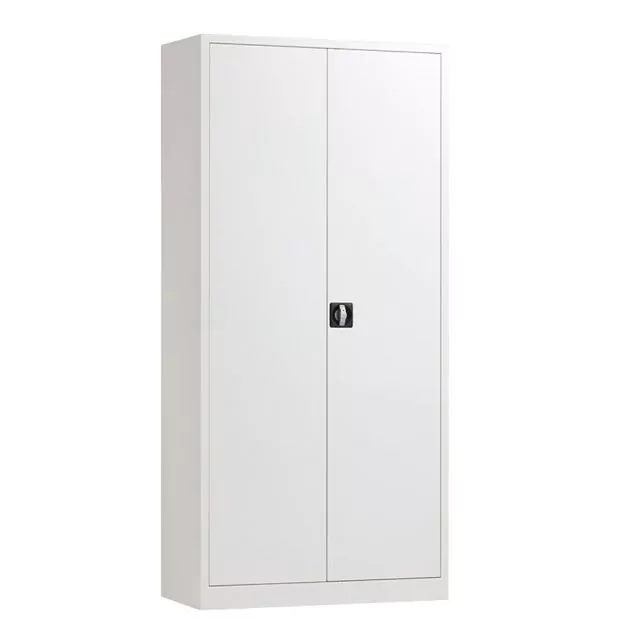 Abschließbarer Metallschrank, Lagerregal 1950x920x420 mm (hxbxt) grau