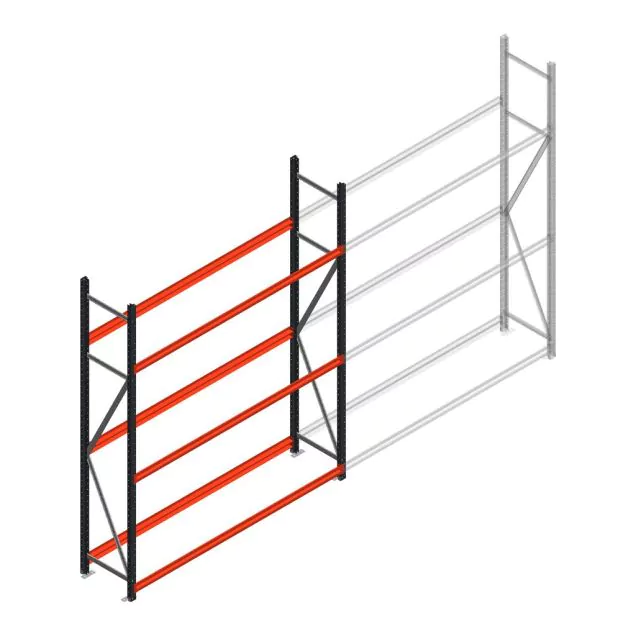 Bandenstelling grootvak AR 2500x2010x500mm (hxbxd) 3 niveaus beginsectie