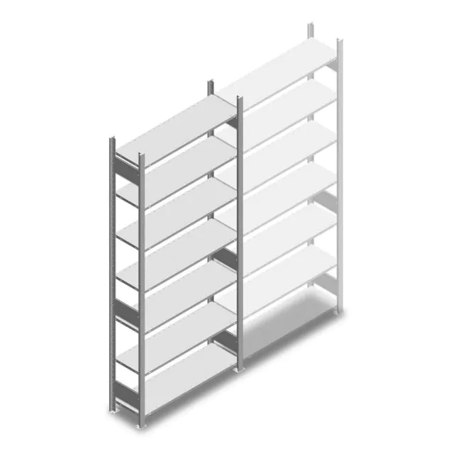 Fachbodenregal Heavy Duty 2500x1000x300mm (hxbxt) 7 Ebenen 150 kg Anfangsregal