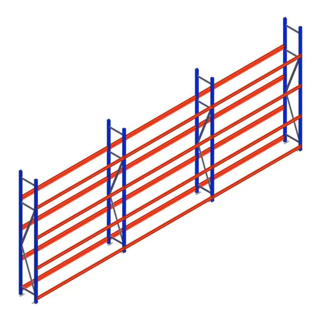Vorteilsreihe Reifenregal Weitspann AR 2500x6240x400 mm (hxbxt) 3 Ebenen
