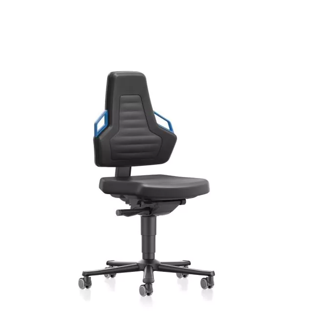 Bimos Arbeitsstuhl Nexxit mit Rollen Blau