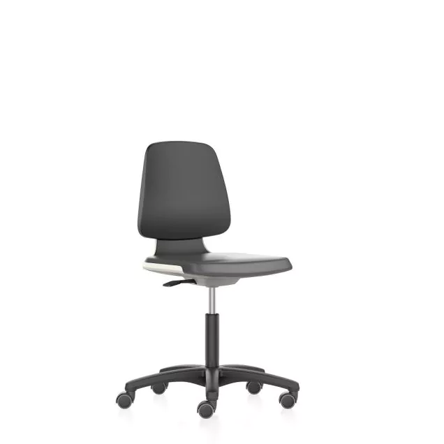 Bimos Arbeitsstuhl Labsit mit Rollen Weiß