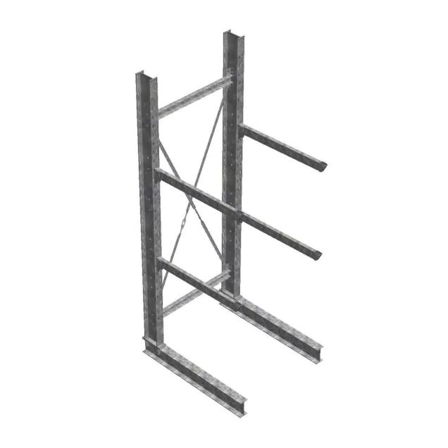 Anfangsregal CRH BR24 EZ IPE200/120403 2Ebenen - 3500x1000x1240mm (hxbxt) Thermisch Verzinkt
