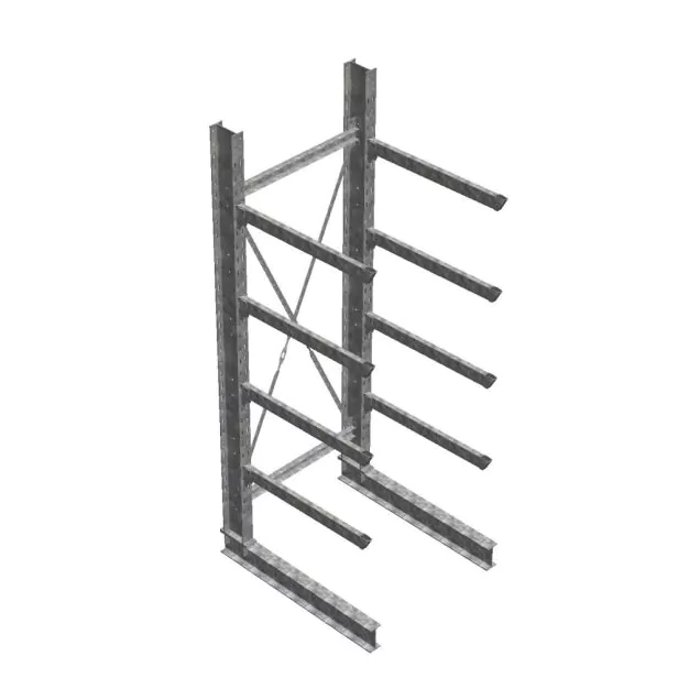 Anfangsregal CRH BR24 EZ IPE200/120403 4Eb. - 3500x1000x1240mm (hxbxt) Thermisch Verzinkt