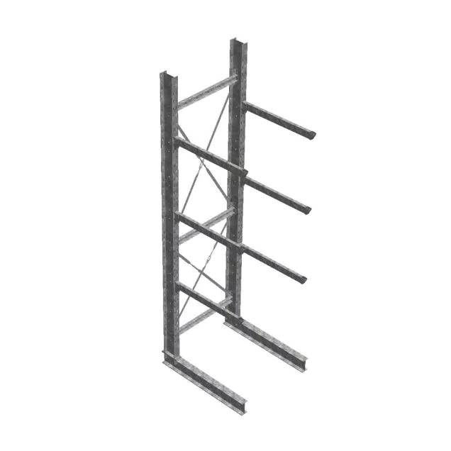 Anfangsregal CRH BR24 EZ IPE200/120403 3Eb. - 4500x1500x1240mm (hxbxt) Thermisch Verzinkt