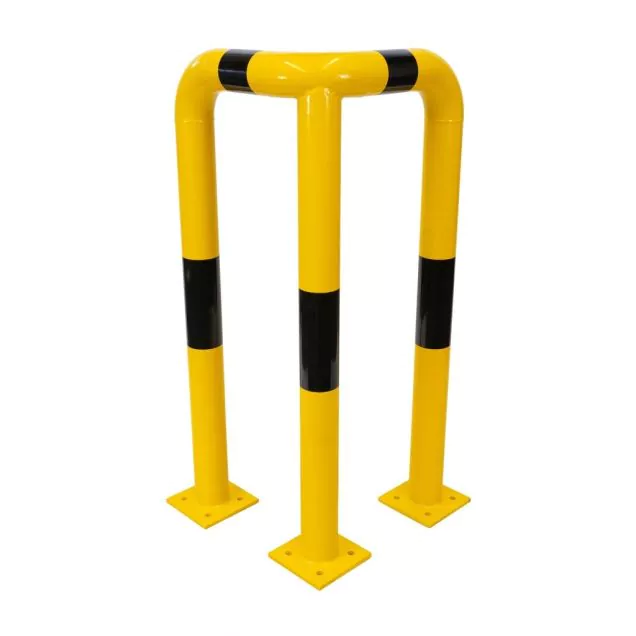 Eckschutz 490x490x1000mm ø76mm Gelb/schwarz