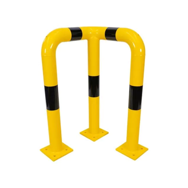 Eckschutz 490x490x750mm ø76mm Gelb/schwarz