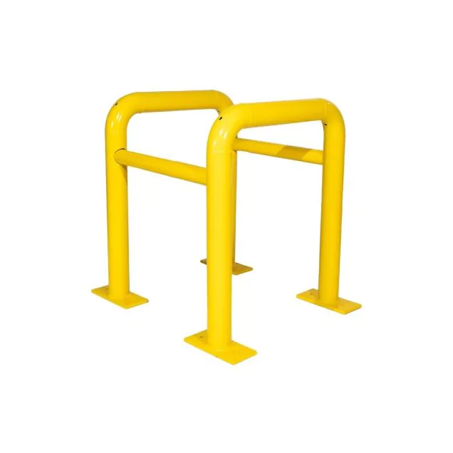 Säulenschutz aus Rohr 500x500x600mm ø60mm Gelb