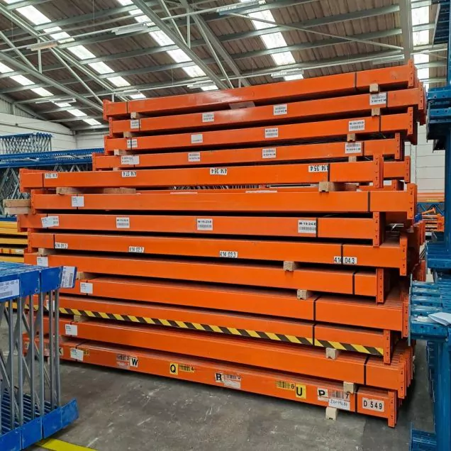 Gebrauchter Traverse Polypal Palettenregal 3600x150x50 mm orange