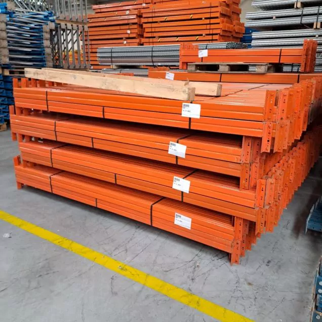 Gebrauchter Traverse Polypal Palettenregal 2700x100x50 mm orange
