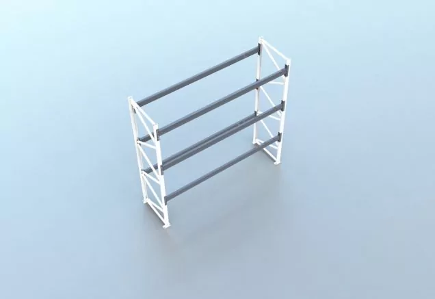 Anfangsregal gebrauchte Nedcon PR Palettenregal 3700x3600x1100 mm (hxbxt) 3 Ebenen