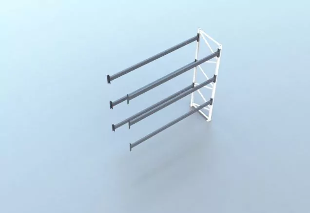 Anbauregal gebrauchtes Nedcon PR Palettenregal 3700x3600x1100 mm (hxbxt) 3 Ebenen