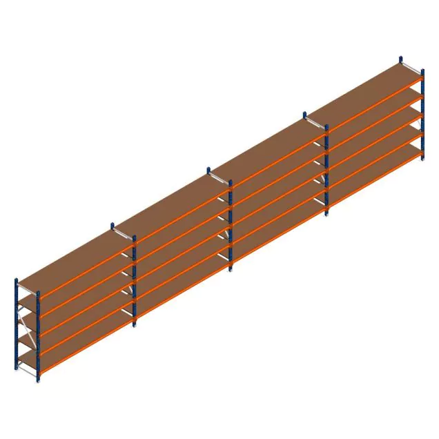 Vorteilsreihe Weitspannregal Kimer 1750x9250x600 mm (hxbxt) 5 Ebenen