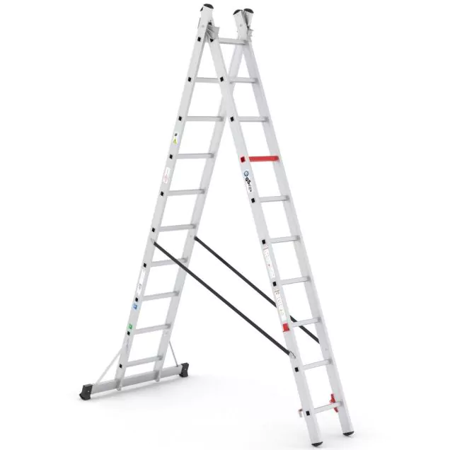 Reformleiter Wixor 2x10 Sprossen