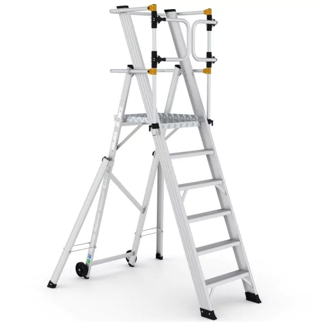 Lagertreppe Wixor klappbar extra sicher 6 Stufen