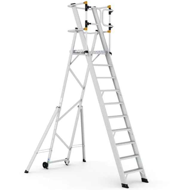 Lagertreppe Wixor klappbar extra sicher 10 Stufen