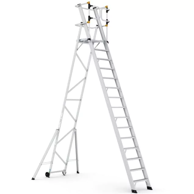 Lagerleiter Wixor klappbar extra sicher 15 Stufen
