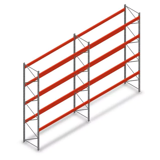 Kombiangebot Palettenregal AR T2 4500x6840x1100 mm (hxbxt) 4 Ebenen 2415kg/Ebene