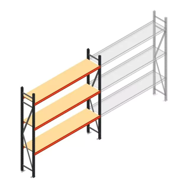 Weitspannregal AR 2000x1850x500 mm (hxbxt) 3 Ebenen anthrazit Anfangsregal