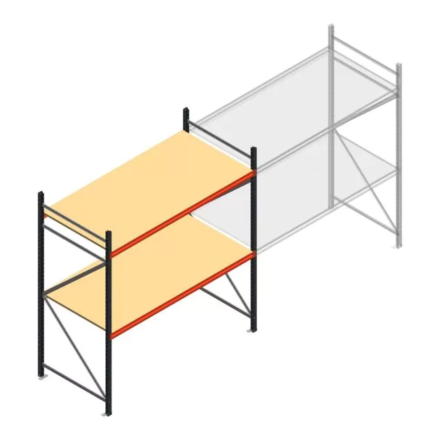 Weitspannregal AR 2000x2250x1000 mm (hxbxt) 2 Ebenen anthrazit Anfangsregal