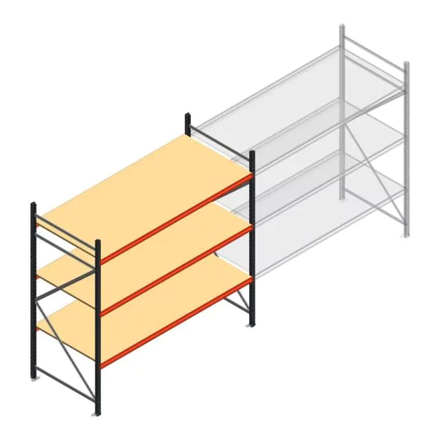 Weitspannregal AR 2000x2700x1000 mm (hxbxt) 3 Ebenen anthrazit Anfangsregal