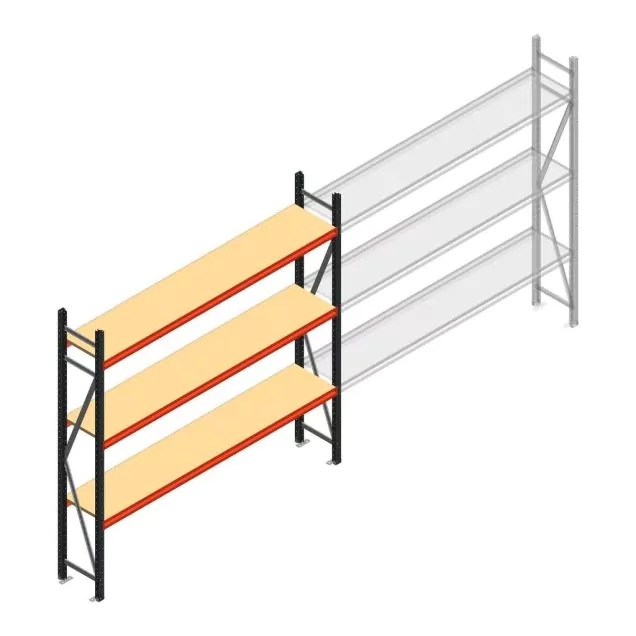 Weitspannregal AR 2000x2700x500 mm (hxbxt) 3 Ebenen anthrazit Anfangsregal