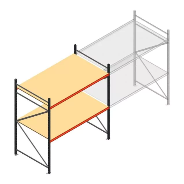 Weitspannregal AR 2250x1850x1200 mm (hxbxt) 2 Ebenen anthrazit Anfangsregal