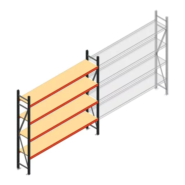 Weitspannregal AR 2500x2700x500 mm (hxbxt) 4 Ebenen Anthrazit Anfangsregal