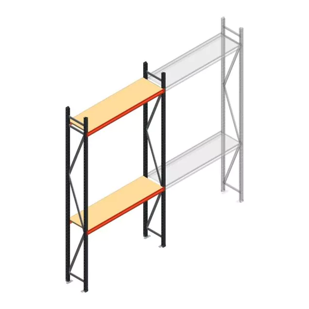 Weitspannregal AR 3000x1610x500 mm (hxbxt) 2 Ebenen anthrazit Anfangsregal