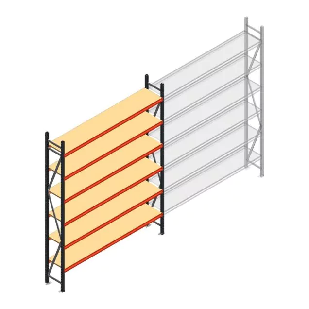 Weitspannregal AR 3000x2700x500 mm (hxbxt) 6 Ebenen anthrazit Anfangsregal