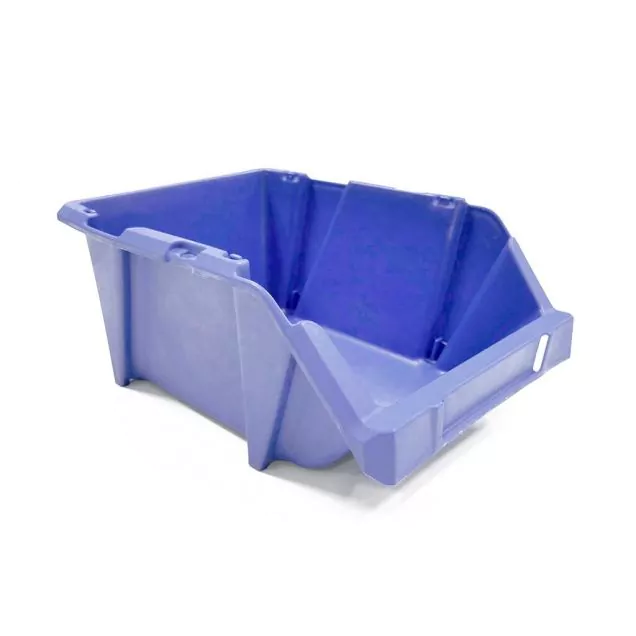 Begra stapelbarer und nestbarer Lagerbehälter S4 300x200x130 mm (LxBxH) blau