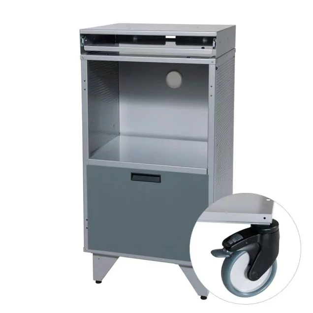 Offener Computerschrank für PC mit Schublade