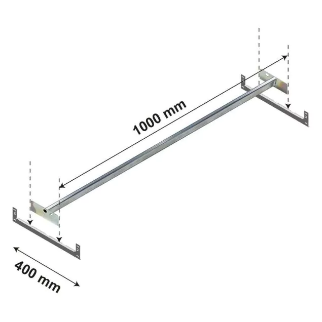 Konfektionsstange Ebene Medium Duty 1000x400 mm (bxt)