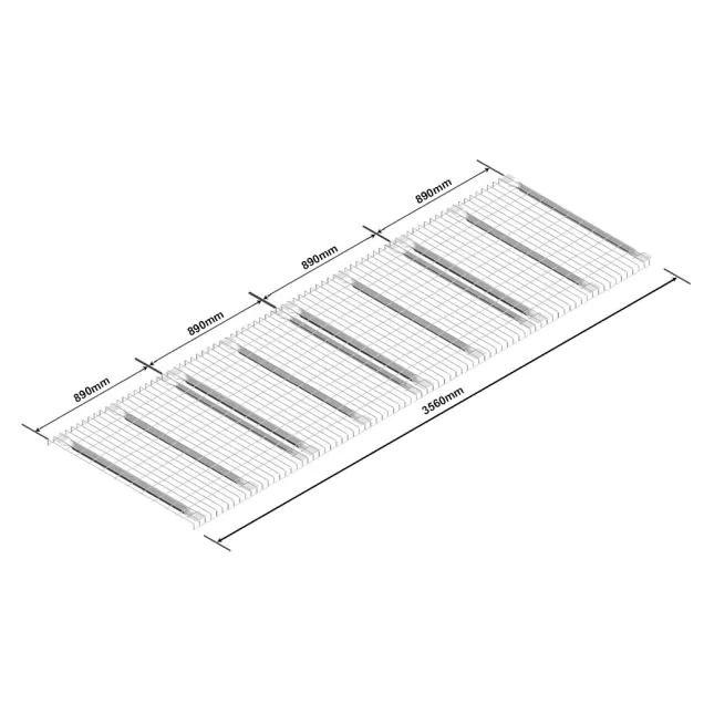 Drahtgitterboden Ebene für 3600mm Palettenregal