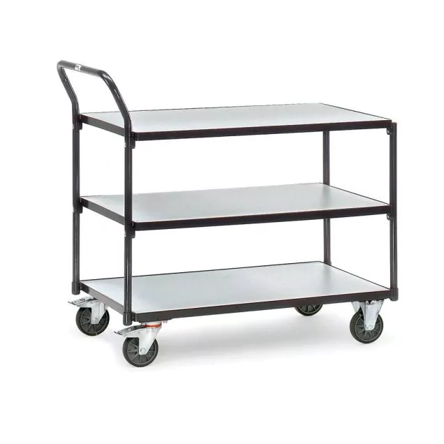ESD-Tischwagen 300 kg, 3 Etagen 850x500 (lxb)