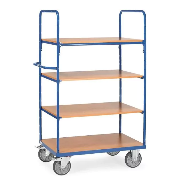 Etagenwagen, Transportwagen 1000x700x1800 mm (lxbxh) 600 kg mit 4 Etagen