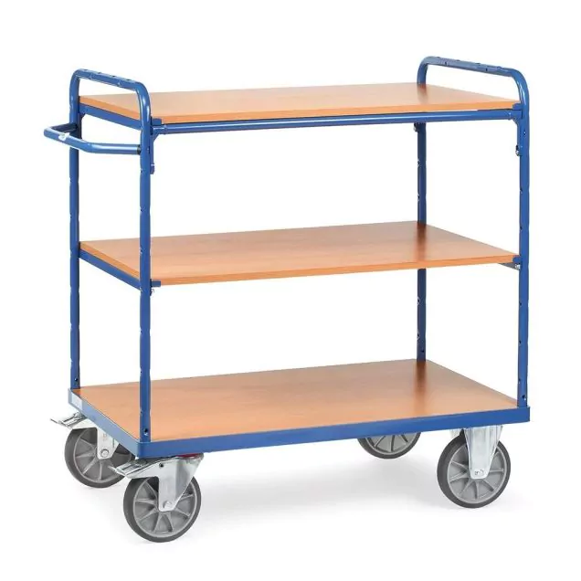 Etagenwagen, Transportwagen 850x500x1111 mm (lxbxh) 500 kg mit 3 Etagen