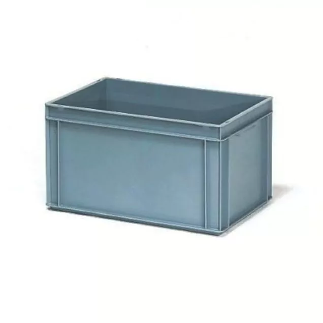 Fetra Eurobehälter, Euronorm Kiste 600x400x325 mm (LxBxH) grau