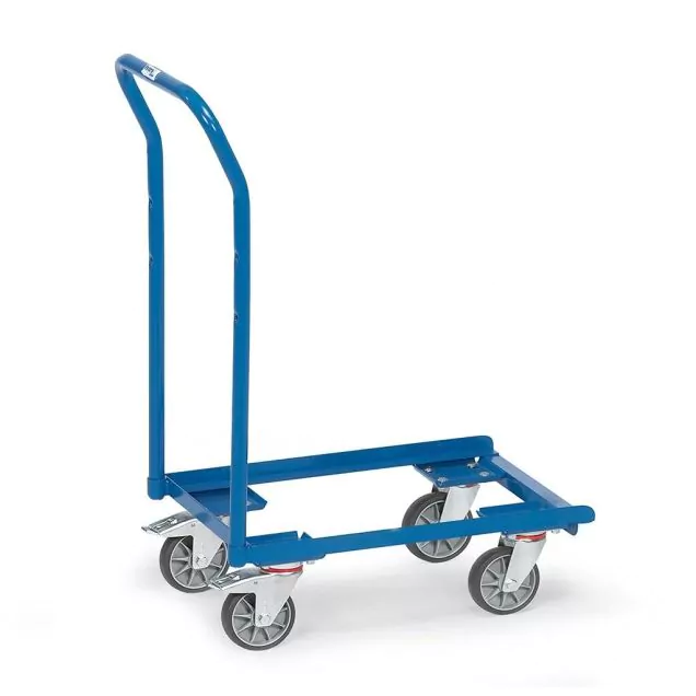 Eurobehälter Rollplatte 250 kg 605x405 mit offenem Rahmen und Schiebegriff