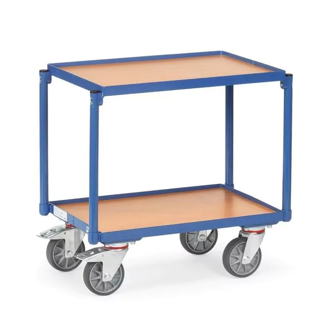 Eurobehälter Rollplatte 250 kg mit 2 Holzetagen 605x405