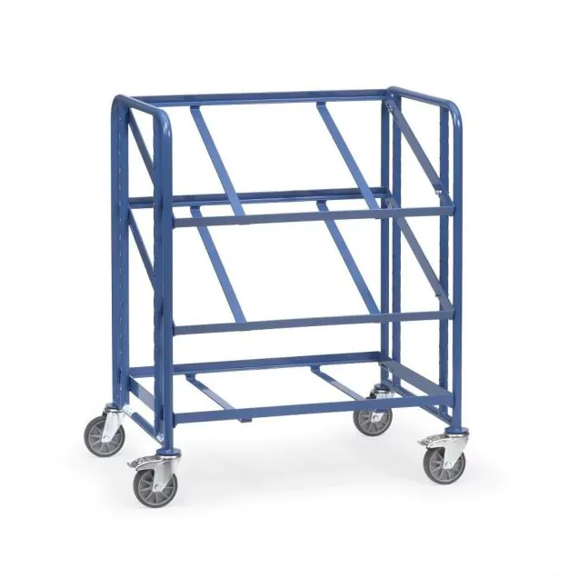 Plattformwagen 250 kg mit 3 Etagen 820x610, offener Rahmen