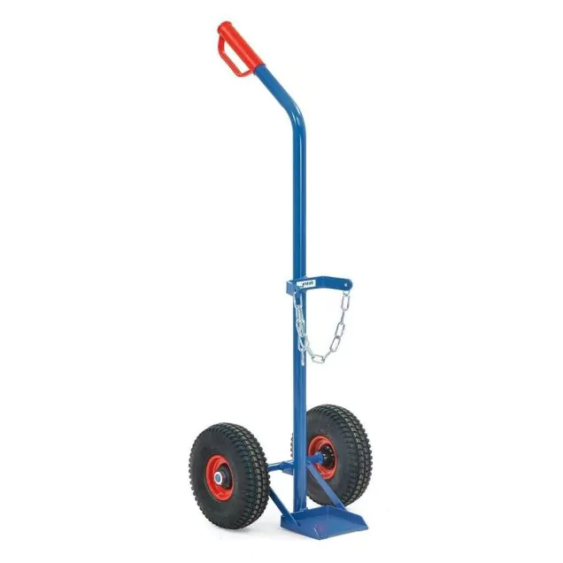 Gasflaschenwagen 100 kg für 1 Gasflasche à 10 Liter mit Gummirädern